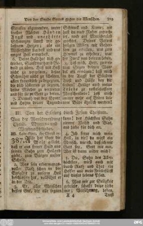 III. Von der Erlösung durch Jesum Christum.