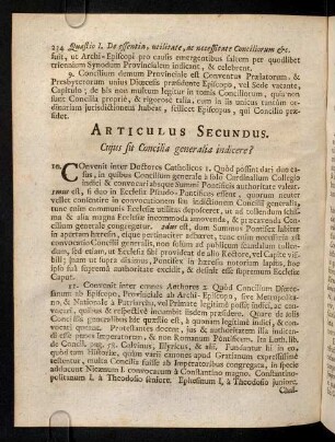 234-245, Articulus Secundus