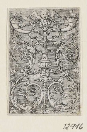 Ornament mit Cherub