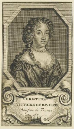 Bildnis der Christine-Victoire de Baviere, Daufine de France