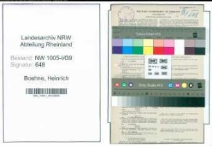 Entnazifizierung Heinrich Boehne , geb. 09.12.1899 (Postschaffner)