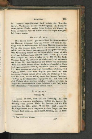 E. Insecten.