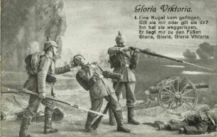 Gloria Viktoria. - 4. Eine Kugel kam geflogen, [...]
