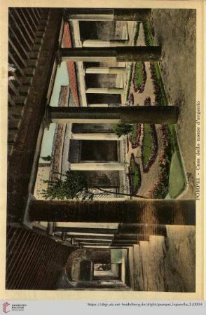 Pompei – Casa delle nozze d’argento – Peristyle de la maison des noces d’argent – Peristyle of the Silver WEdding House – Der Sauleneingang des Hauses der Silberhochzeit.