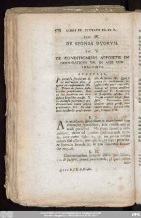 Tit. IV. De Sponsa Duorum.