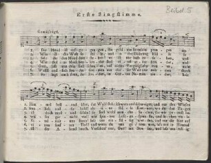 Der Mond ist aufgegangen. Ein Abendlied zu vier Männerstimmen ohne Begleitung. In Musik gesezt von Herrn. Joh. Mich. Haydn, ... Nro. VI