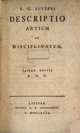 Descriptio artium et disciplinarum
