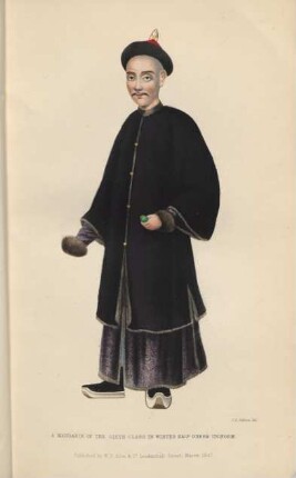 A mandarin of the sixth class in winter half dress uniform