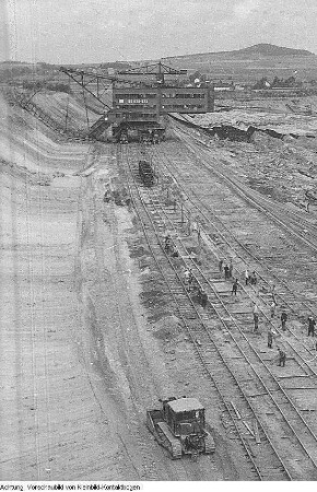 Schipkau-Klettwitz. Braunkohletagebau Klettwitz, 1957/59