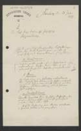 Brief von Münderlein an Regensburgische Botanische Gesellschaft