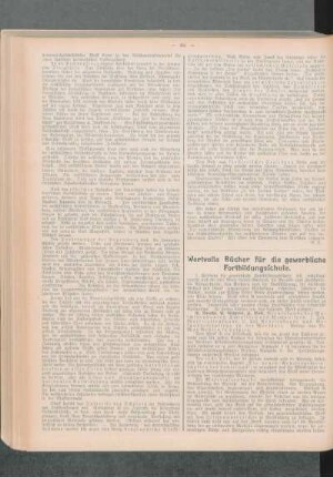 Wertvolle Bücher für die gewerbliche Fortbildungsschule