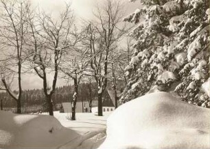 Deutscheinsiedel. Strassenbild im Winter