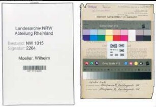 Entnazifizierung Wilhelm Moeller , geb. 06.09.1898 (Postschaffner)