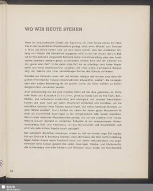Wo wir heute stehen