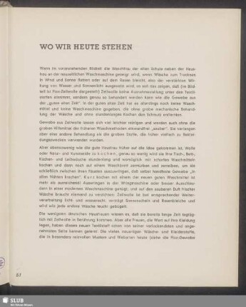 Wo wir heute stehen