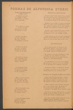 Poemas de Alfonsina Storni