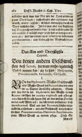 Das Ein und Dreyssigste Capitel. - Das Drey und Dreyßigste Capitel.