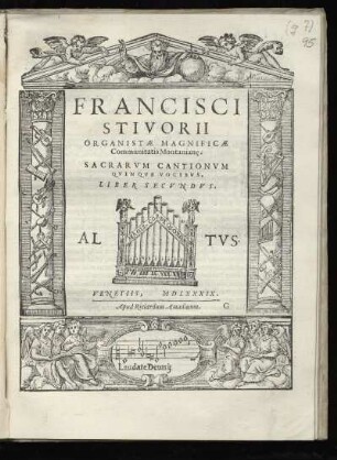 Francesco Stivori: Sacrarum cantionum quinque vocibus. Liber secundus. Altus