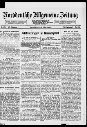Norddeutsche allgemeine Zeitung, Abend-Ausgabe
