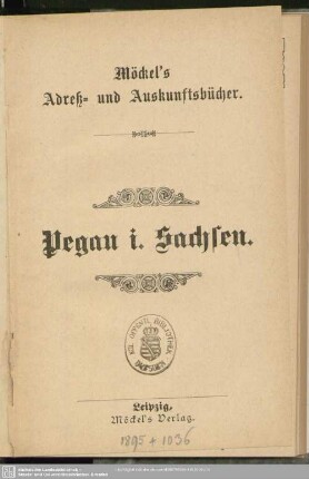 1895: Pegau i. Sachsen