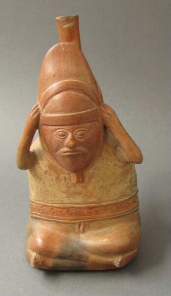 Figure vessel made of clay