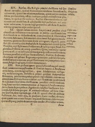 [Thesis XIX. bis XXXVII.]