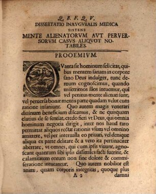 Diss. inaug. med. sistens casus aliquot notabiles aegrotorum mente alienatorum aut perversorum