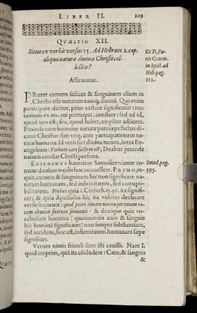Quæstio XII. - Quæstio XVI.