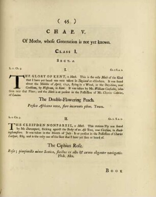 Chap. V. Of Moths, whose Generation is not yet known