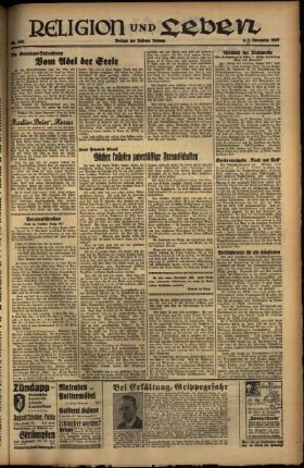Dritte Ausgabe vom Sonntag, den 07. November 1937.