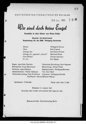 Wir sind doch keine Engel