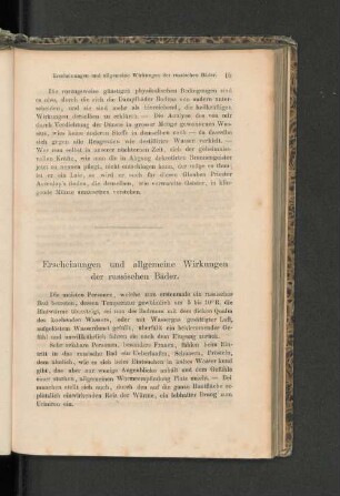Erscheinungen und allgemeine Wirkungen der russischen Bäder.