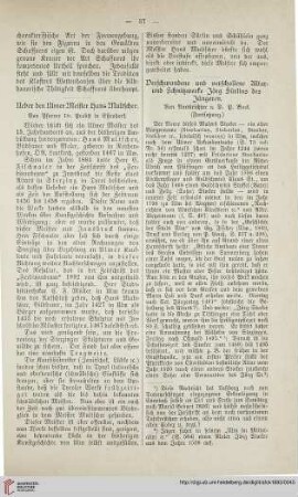 11: Ueber den Ulmer Meister Hans Multscher