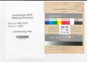 Entnazifizierung Paul Leichsenring , geb. 25.07.1916 (Angestellter)