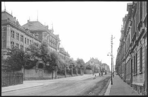 Hartha. Wilhelmstraße und Bürgerschule