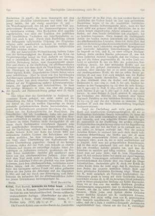 649-652 [Rezension] Kittel, Rudolf, Geschichte des Volkes Israel. 2. Bd. Das Volk in Kanaan. 2., vollst. neubearb. Aufl