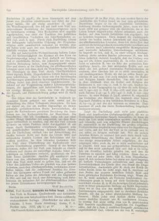 649-652 [Rezension] Kittel, Rudolf, Geschichte des Volkes Israel. 2. Bd. Das Volk in Kanaan. 2., vollst. neubearb. Aufl