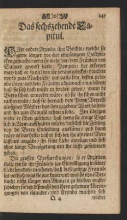 Das sechszehende Capitul