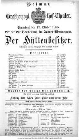 Der Hüttenbesitzer