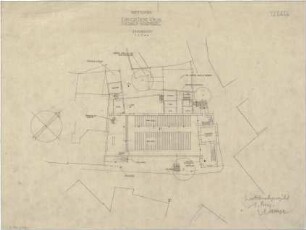 Gsaenger, Gustav; Sulzbach - Rosenberg (Bayern); Ev. Christus Kirche - Wettbewerbsplan (Grundriss EG)