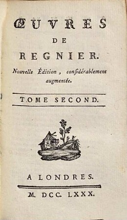 Œuvres De Regnier, Tome Second