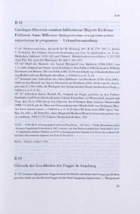 B 19. Chronik des Geschlechts der Fugger in Augsburg