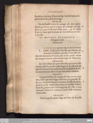 De Matiere De Forestz. Chapitre xxii.