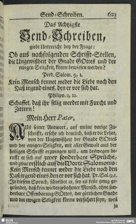 Das Achtzigste Send-Schreiben