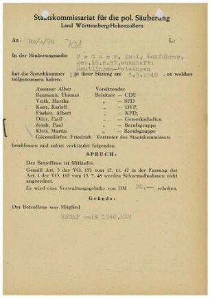 Fetzer, Emil