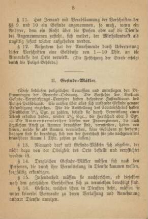 II. Gesinde-Mäkler
