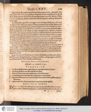 Decisio CXXVI
