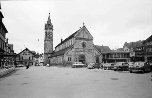 Schwäbisch Gmünd: Gesamtansicht der Johanniskirche von Nordwesten