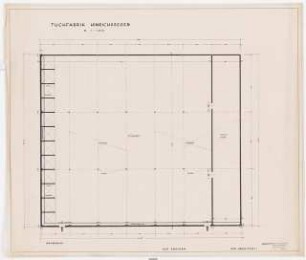 Siedlung Hinrichssegen, Bruckmühl Tuchfabrik: Grundriss 1:100