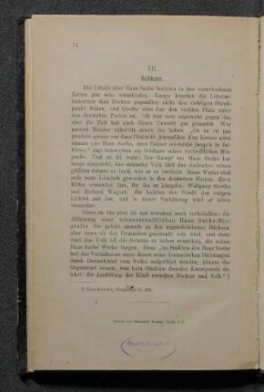 VII. Schluss.
